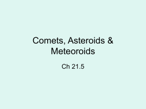Comets, Asteroids & Meteoroids