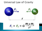 Universal Law of Gravity Notes