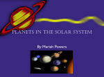 Planets in the Solar System - Etiwanda E
