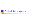 Earliest Astronomers