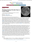 PSRD: Titanium Isotopes Provide Clues to Lunar Origin