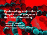 Control of Streptococcus pyogenes in the hospital environment (6.2