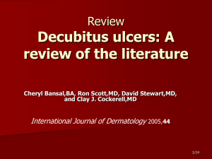 Review Decubitus ulcers: A review of the literature