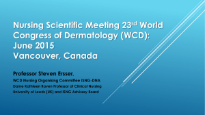 Nursing Scientific Meeting World Congress of Dermatology