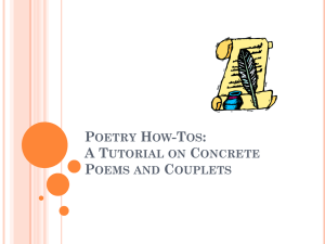 Poetry How-Tos: A Tutorial on Concrete Poems - gcu