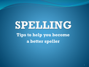 SPELLING - nbed.nb.ca