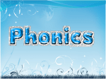 Phonics - Holmes Chapel Primary