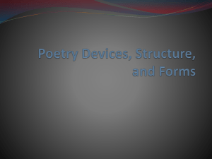 Poetry Devices Structure and Forms