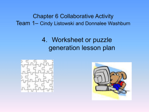 Chapter 6 Collaborative Activity Team 1