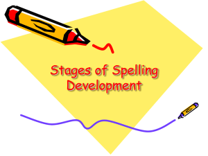 Spelling Development SP2014