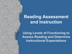 Reading Assessment and Instruction