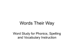 Words Their Way - SunsetLiteracy