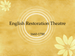 English Restoration Theatre