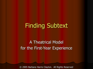 Finding Subtext - UW First