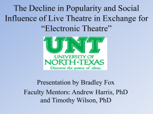 The Decline in Popularity and Social Influence of Live