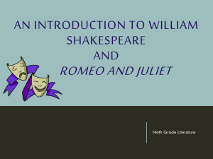 Romeo and Juliet Introduction PPT