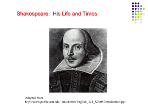 Shakespeare PowerPoint