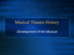 Musical Theatre History