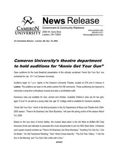 Cameron University’s theatre department