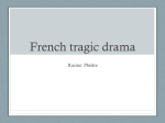 French tragic drama Racine: Phèdre
