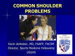 Common shoulder problems