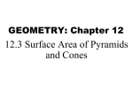 Geometry 12_3 Surface Area of Pyramids and Cones