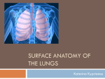 Surface anatomy of the lungs - University of Nottingham