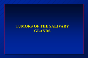 TUMORS OF THE SALIVARY GLANDS