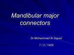 Mandibular major connectors