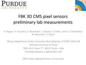 PowerPoint Presentation - Purdue 3D sensor tests