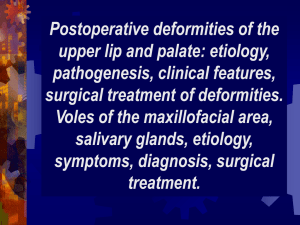 06. Postoperative deformities of the upper lip and palate