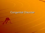 Congenital Disorder