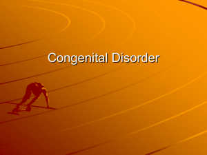 Congenital Disorder