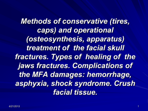 05. Methods of conservative and operational treatment of the facial