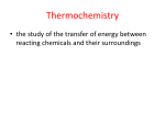 Introduction to Thermochemistry