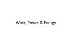 Work, Power, and Energy [CH 14