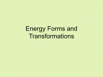 Energy Forms and Transformations