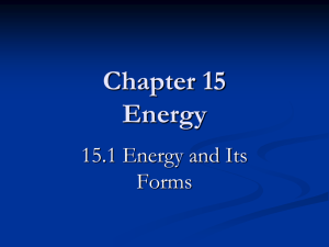 Chapter 15 Power Point Notes