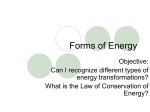 Forms of Energy