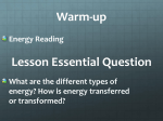 Energy notes