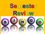 File semester review bingo