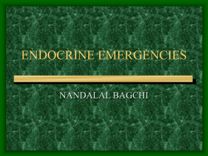 ENDOCRINE EMERGENCIES