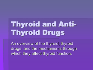 Thyroid and Anti-Thyroid Drugs - Home