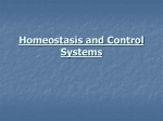 Homeostasis and Control Systems