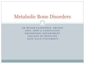 Metabolic Bone Disorders (Archive)