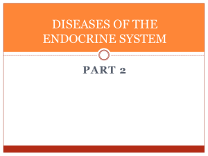 diseases of the endocrine system