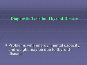 Screening test for thyroid