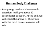 Human Body Challenge