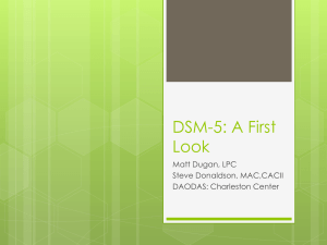 DSM-5: A First Look - Mental Health Heroes