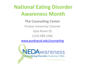 National Eating Disorder Awareness Week (PPT)